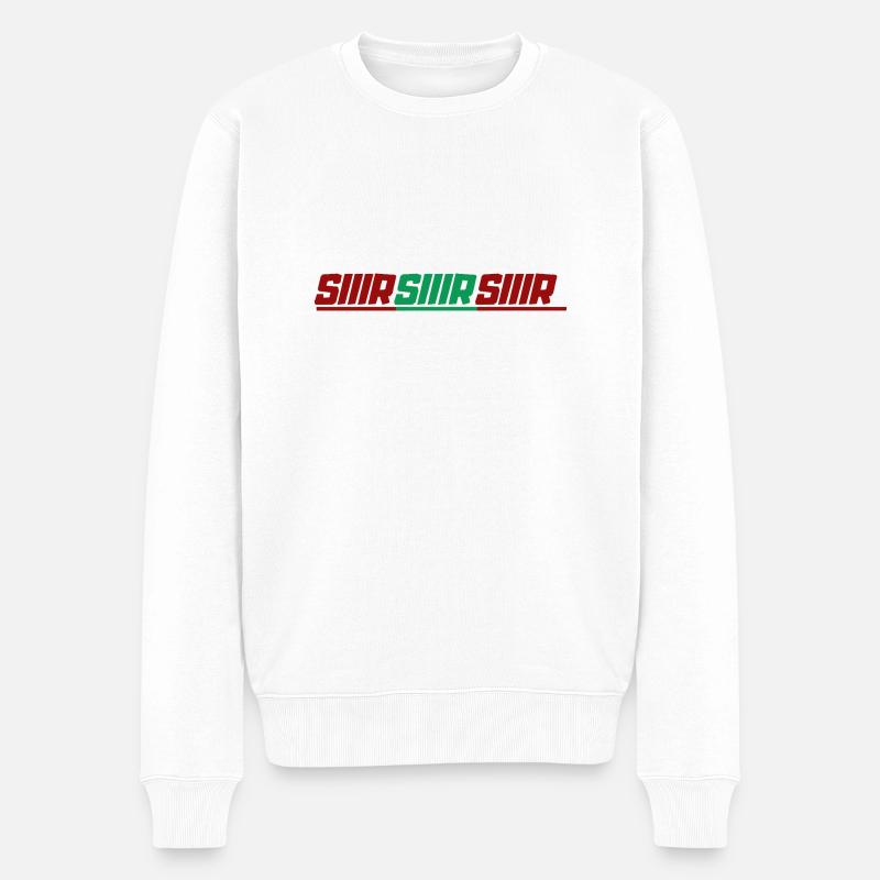 SIIIR SIIIR SIIIR - Pull Premium bio Homme - blanc