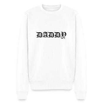 Daddy - Men's Premium Organic Jumper - white - Front - Thijin (182cm)