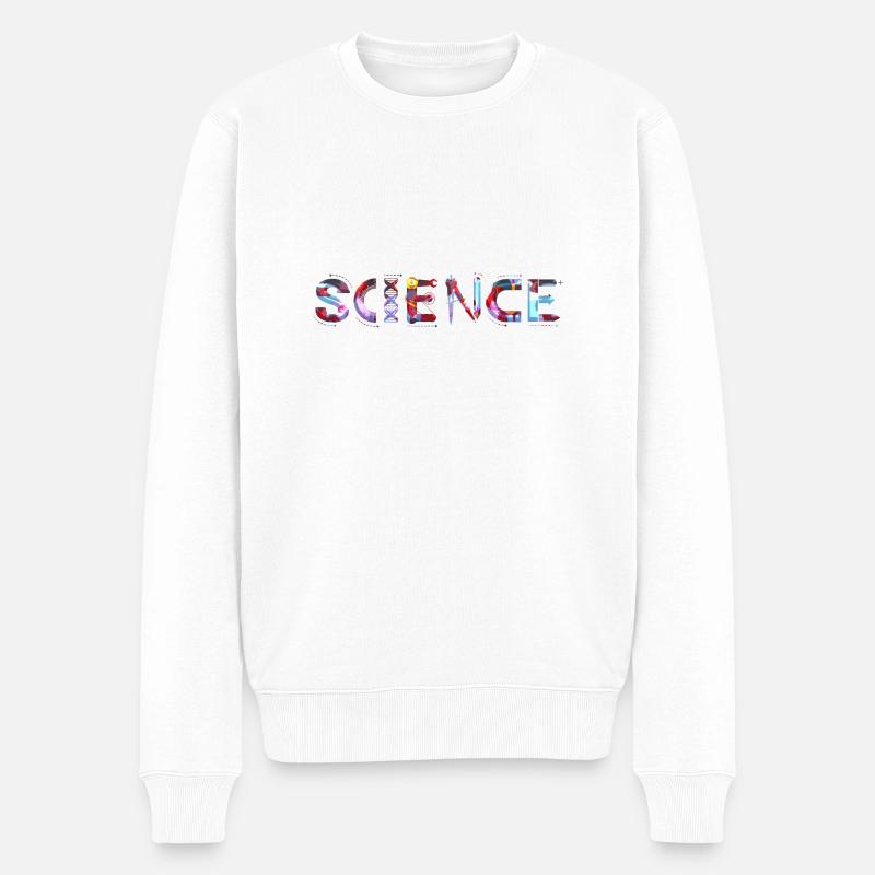 Wissenschaft Wissenschaft Wissenschaftler Physik Labor DNA - Männer Premium Bio Pullover - Weiß