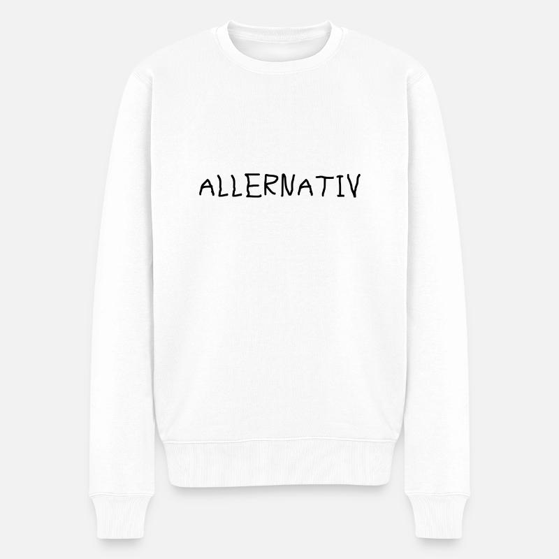 Allernativ alternativ - Männer Premium Bio Pullover - Weiß