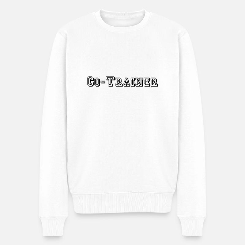 Co-Trainer 03 - Männer Premium Bio Pullover - Weiß