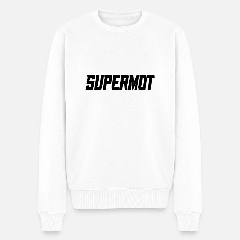Supermot Racing - Pull Premium bio Homme - blanc