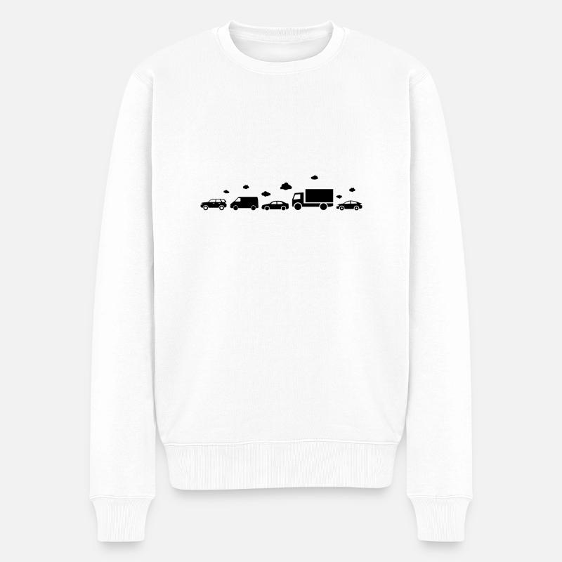 Stuck in Traffic - Pull Premium bio Homme - blanc