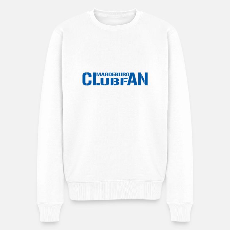 club fan - Männer Premium Bio Pullover - Weiß