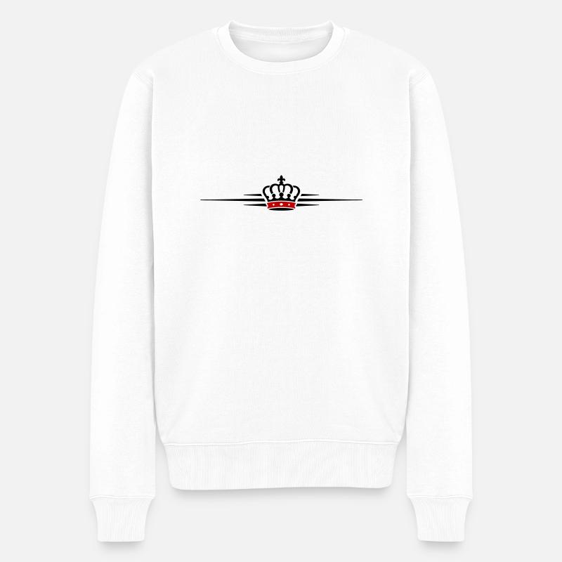 Symbolisme de la couronne - Pull Premium bio Homme - blanc