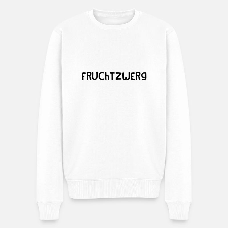 Fruchtzwerg - Männer Premium Bio Pullover - Weiß