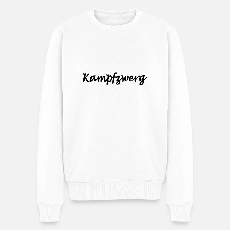 bataille nain - Pull Premium bio Homme - blanc