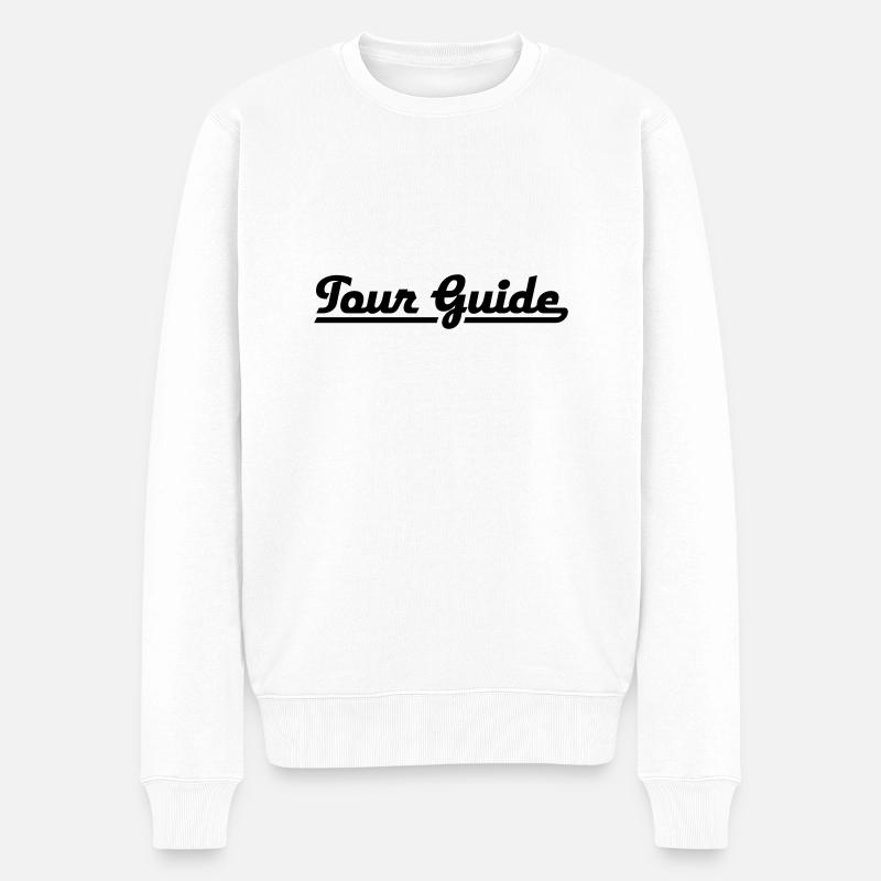 Tour Guide - Pull Premium bio Homme - blanc