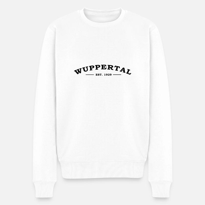 wuppertal_1929 - Männer Premium Bio Pullover - Weiß