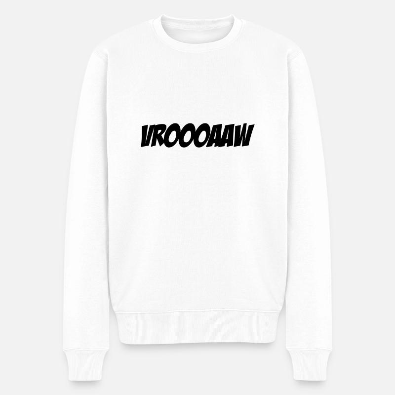 Vroooaaw - Pull Premium bio Homme - blanc