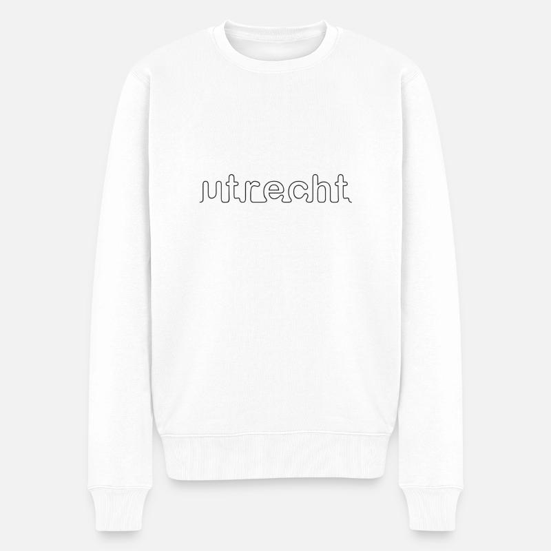 Utrecht - Männer Premium Bio Pullover - Weiß