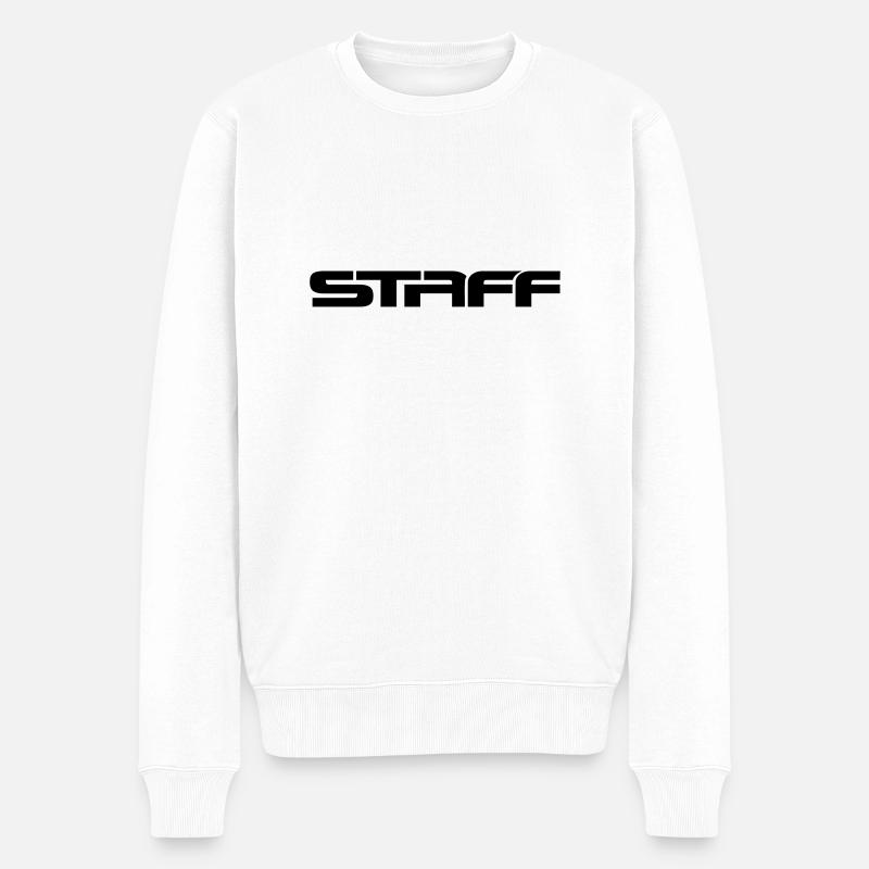 Staff__V002 - Männer Premium Bio Pullover - Weiß