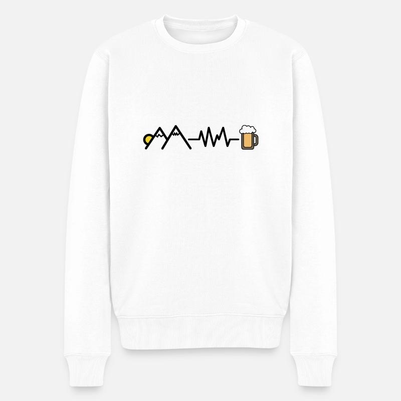 grimpeur - Pull Premium bio Homme - blanc