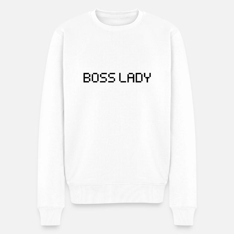 Dame patronne - Pull Premium bio Homme - blanc