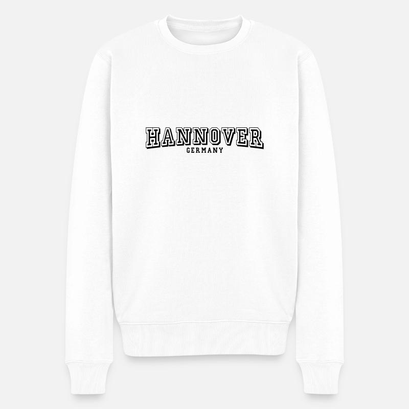 Hannover - Männer Premium Bio Pullover - Weiß
