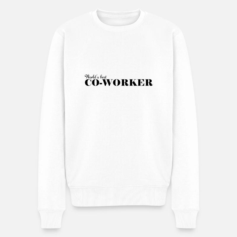 Le meilleur collègue du monde - Pull Premium bio Homme - blanc