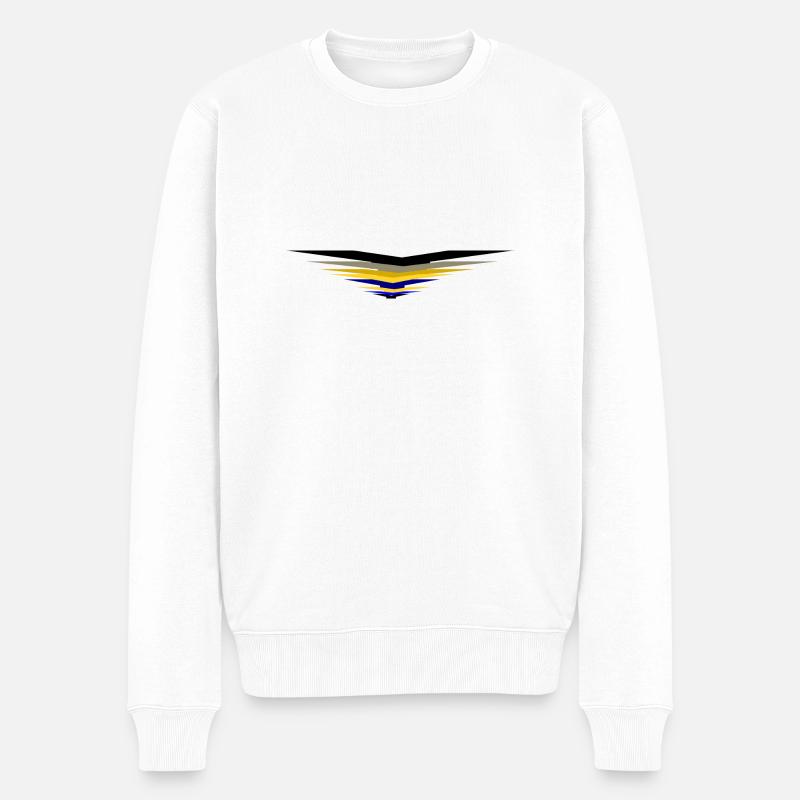 Flieger - Männer Premium Bio Pullover - Weiß