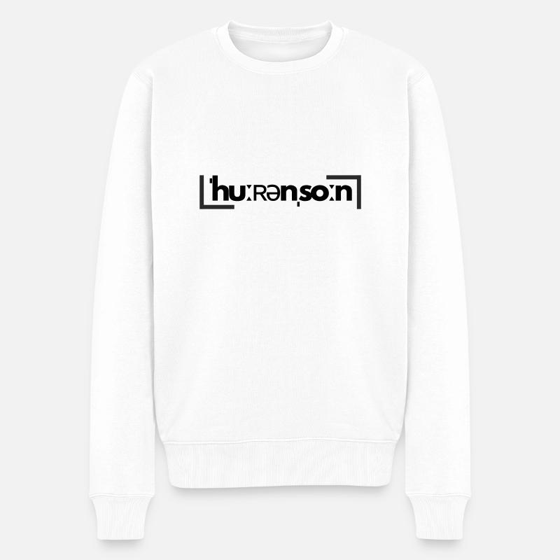 ˈhuːʀənˌsoːn - Männer Premium Bio Pullover - Weiß
