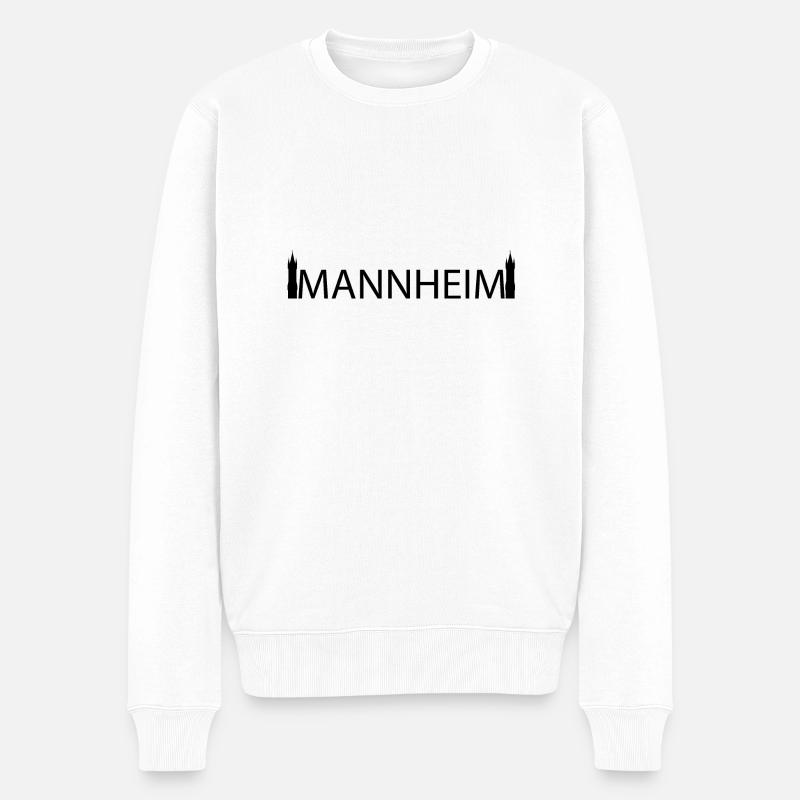 Mannheim Monnem Mannheimat - Pull Premium bio Homme - blanc
