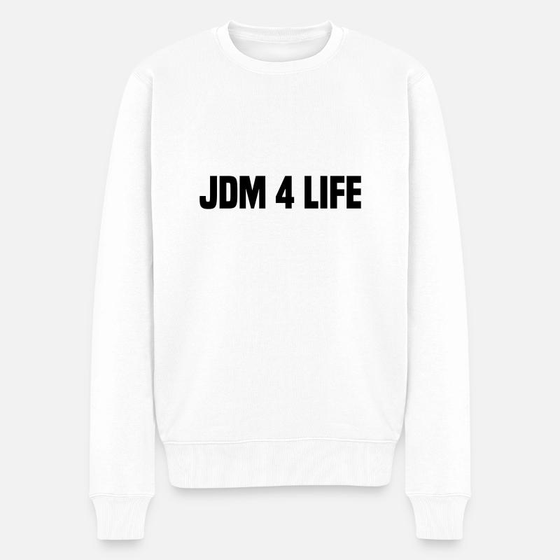 jdm 4 life - Männer Premium Bio Pullover - Weiß