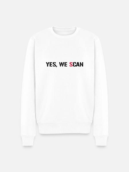 Yes, We Scan NSA PRISM - Men's Premium Organic Jumper - white
