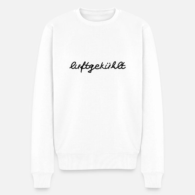.luftgekühlt - Männer Premium Bio Pullover - Weiß