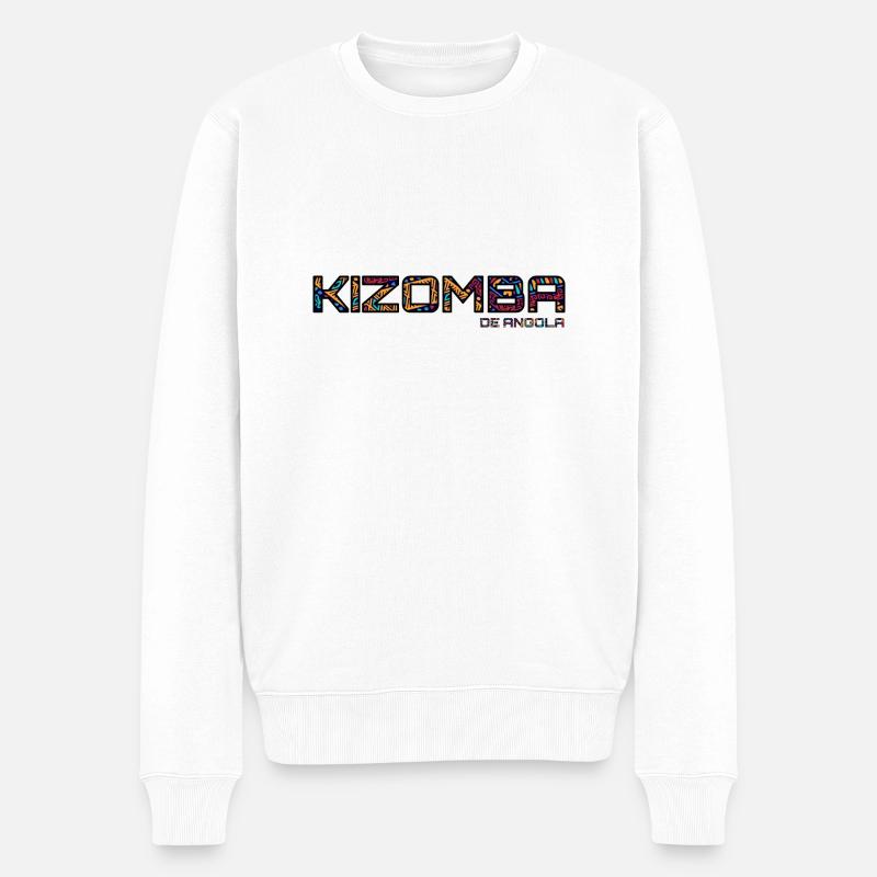 Kizomba - Männer Premium Bio Pullover - Weiß