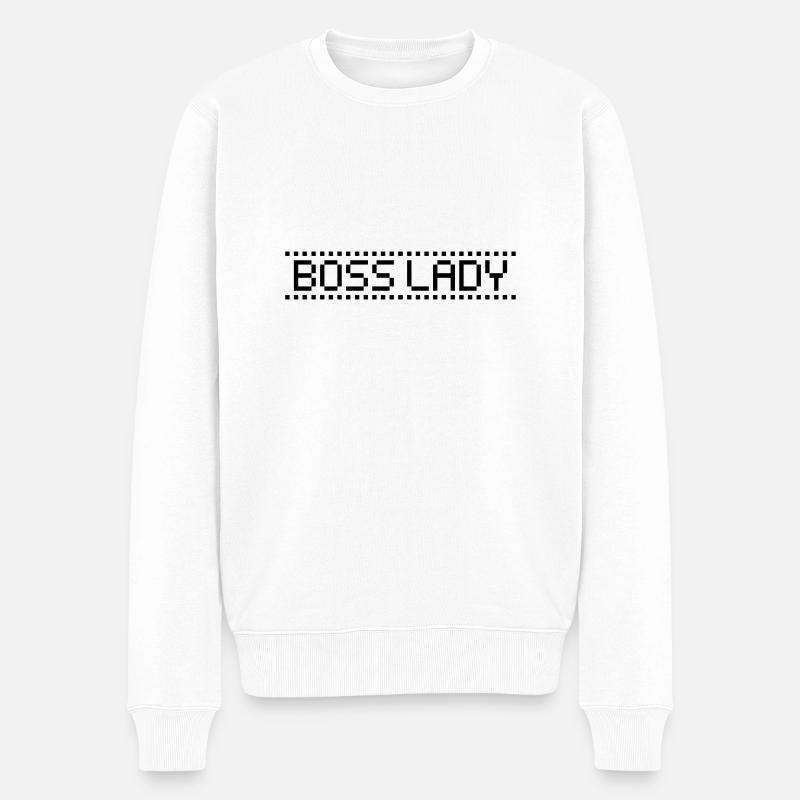 Dame patronne - Pull Premium bio Homme - blanc