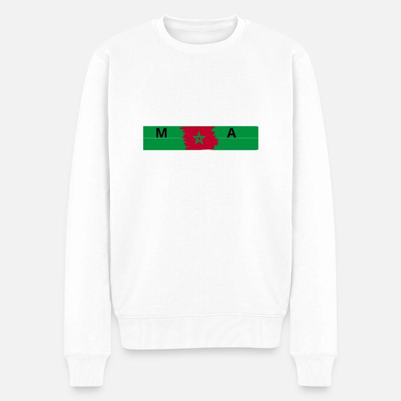 equipe de maroc - Pull Premium bio Homme - blanc