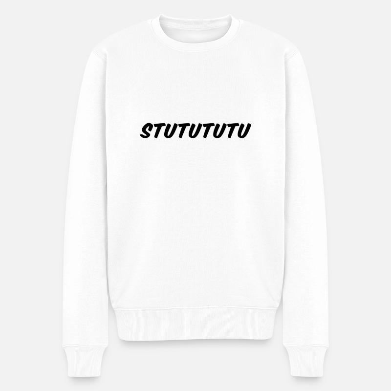 Stutututu - Männer Premium Bio Pullover - Weiß