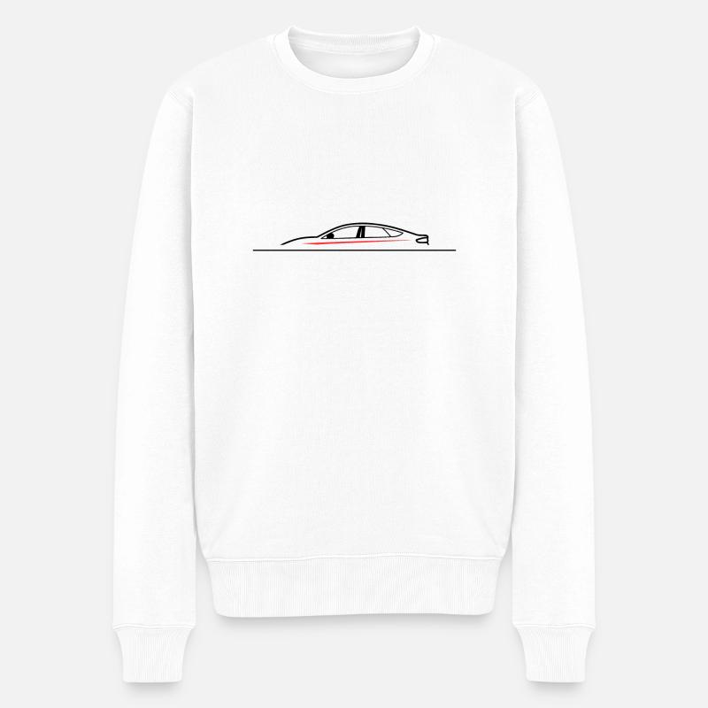 Voiture Silouhette - Pull Premium bio Homme - blanc