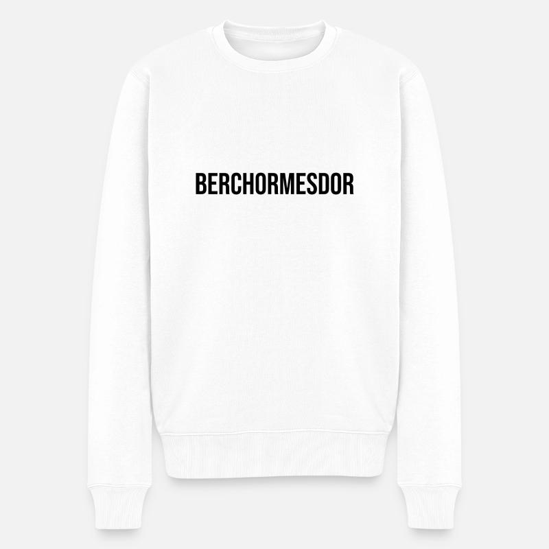 Erzgebirge Bürgermeister - Männer Premium Bio Pullover - Weiß