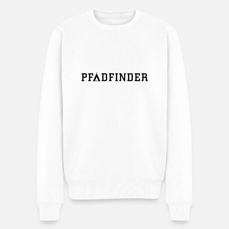 PadfinderZelt - Männer Premium Bio Pullover - Weiß