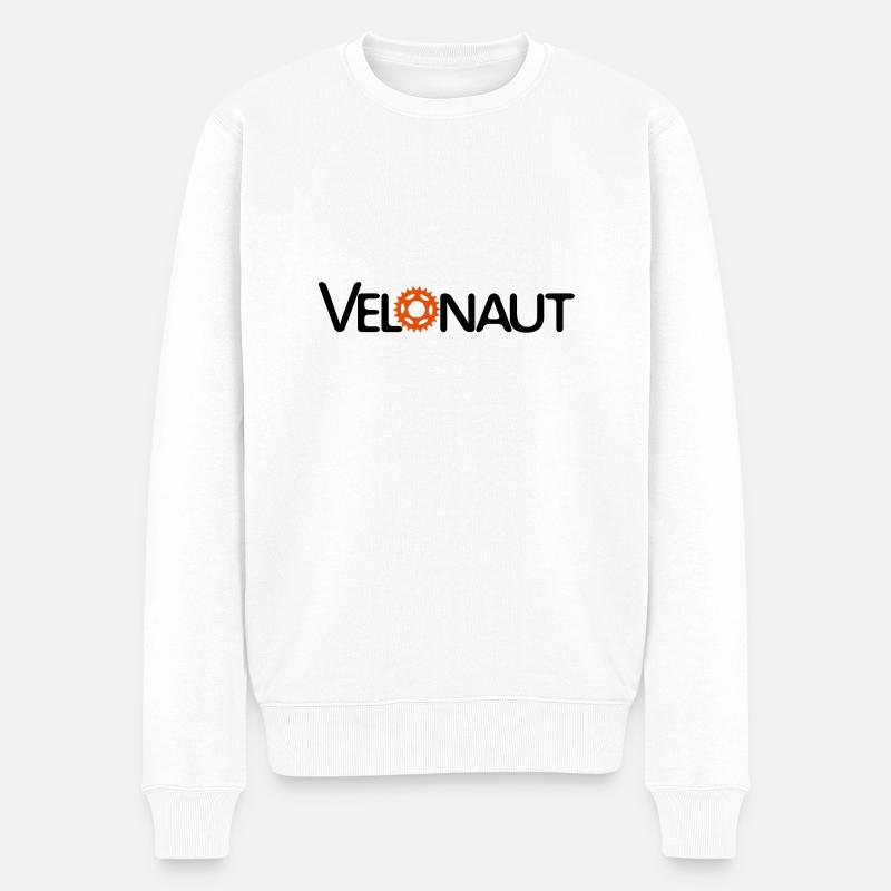 velonaut - Männer Premium Bio Pullover - Weiß