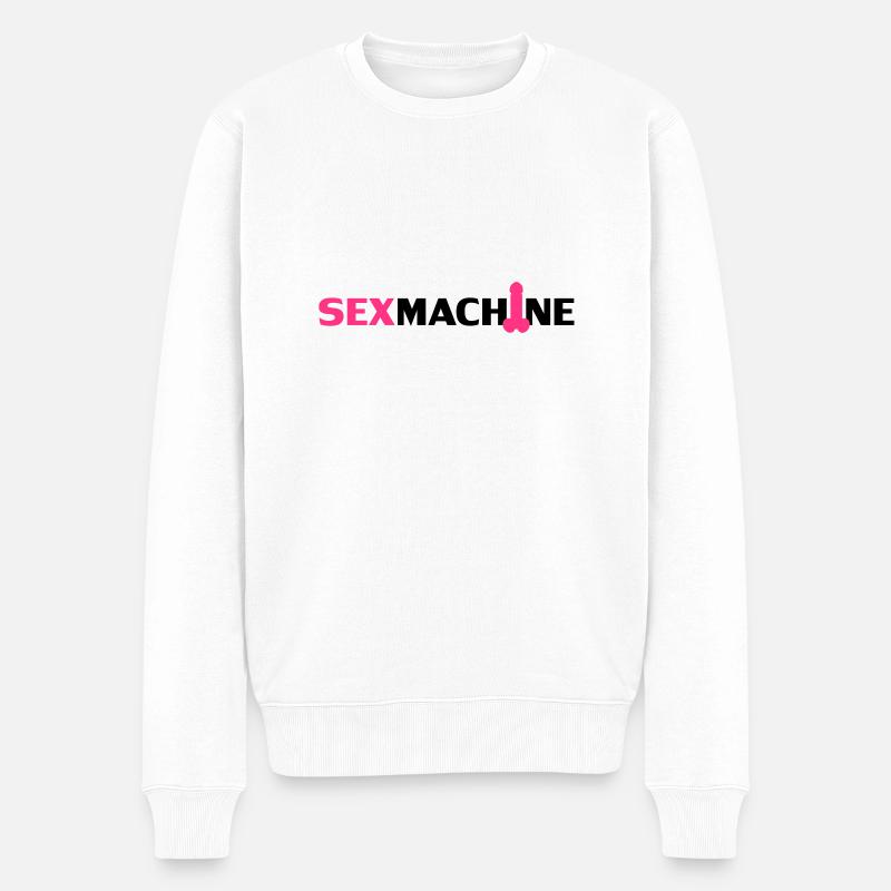 Sexmachine - Pull Premium bio Homme - blanc