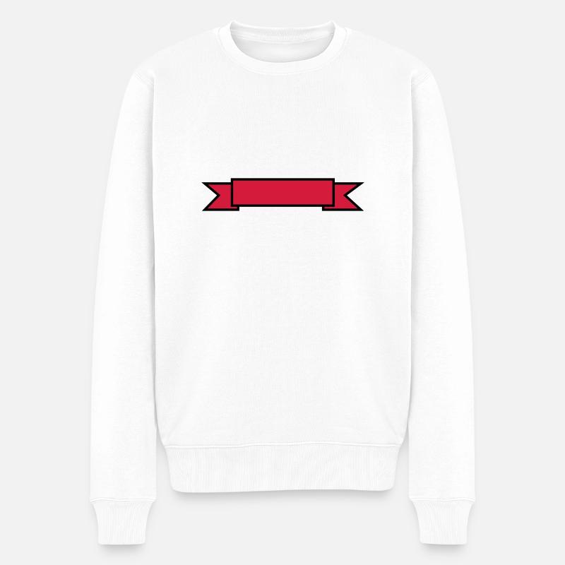 Banner - Männer Premium Bio Pullover - Weiß