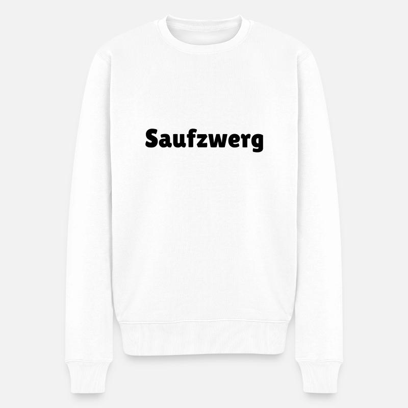 Karneval und Fasching Gruppen Kostüm Saufzwerg - Männer Premium Bio Pullover - Weiß