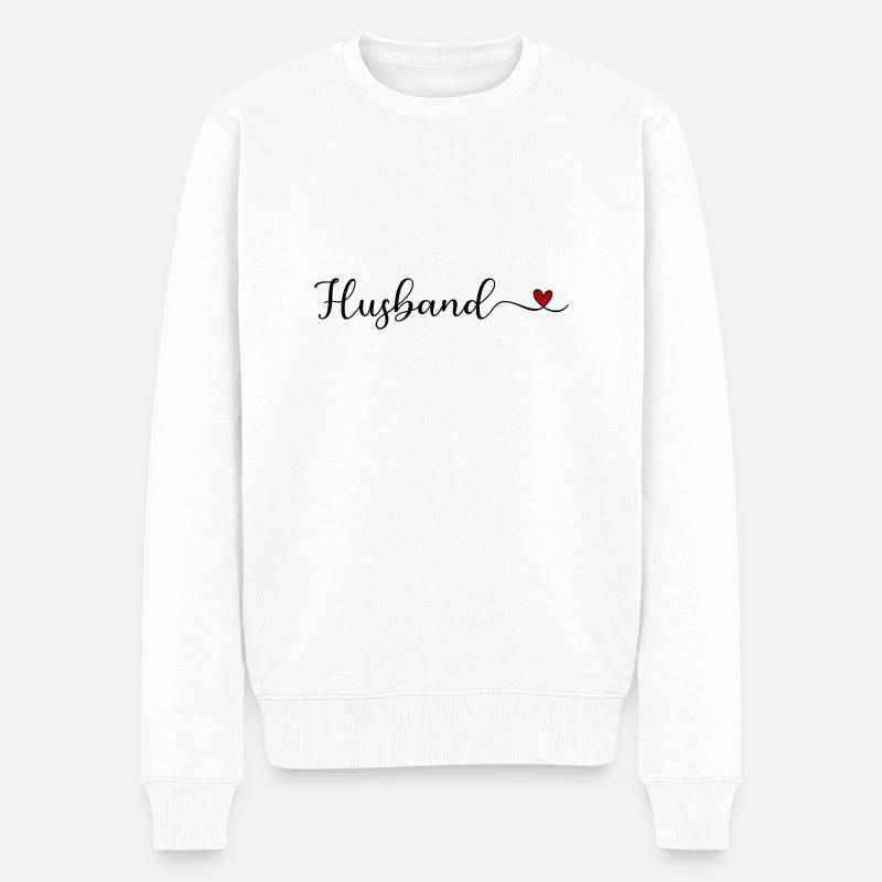 Ehemann - Männer Premium Bio Pullover - Weiß