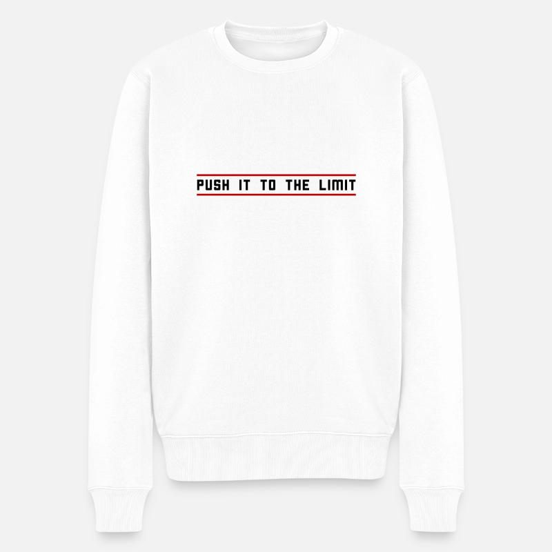 Poussez le bout de votre action - Pull Premium bio Homme - blanc