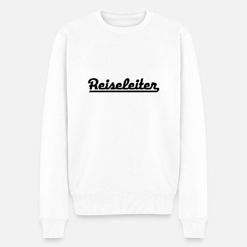 Reiseleiter - Männer Premium Bio Pullover - Weiß