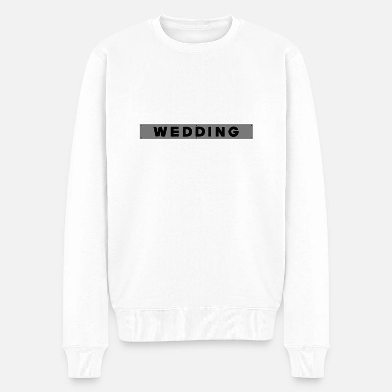 WEDDING Berlin - Männer Premium Bio Pullover - Weiß