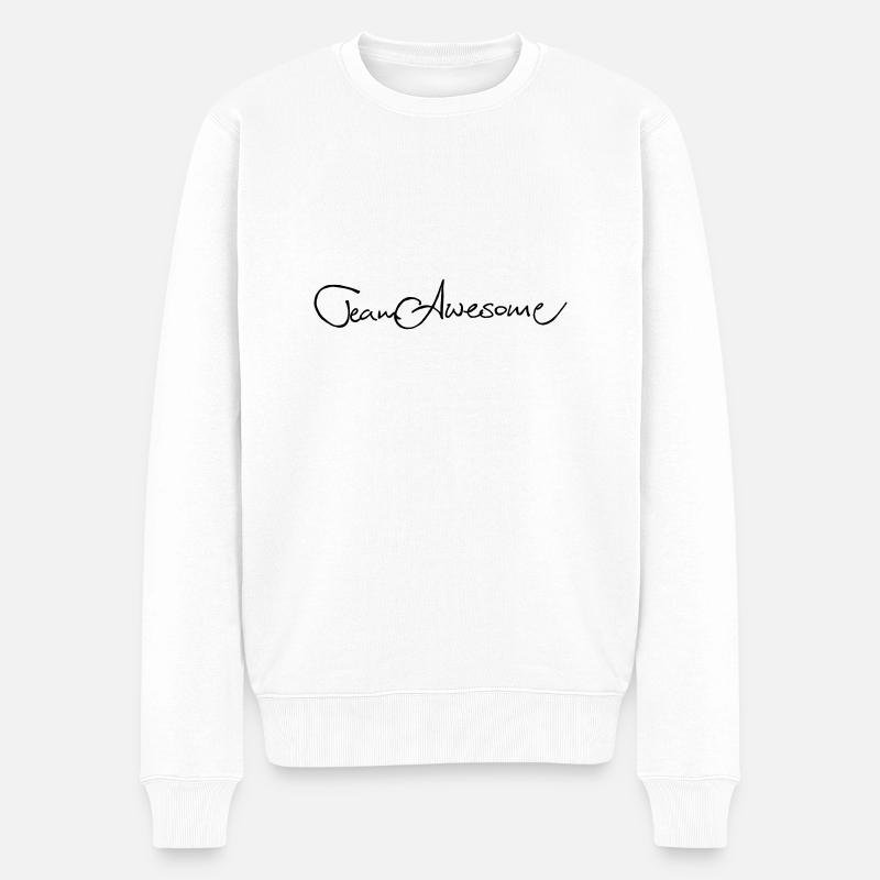 Team Awesome - Männer Premium Bio Pullover - Weiß