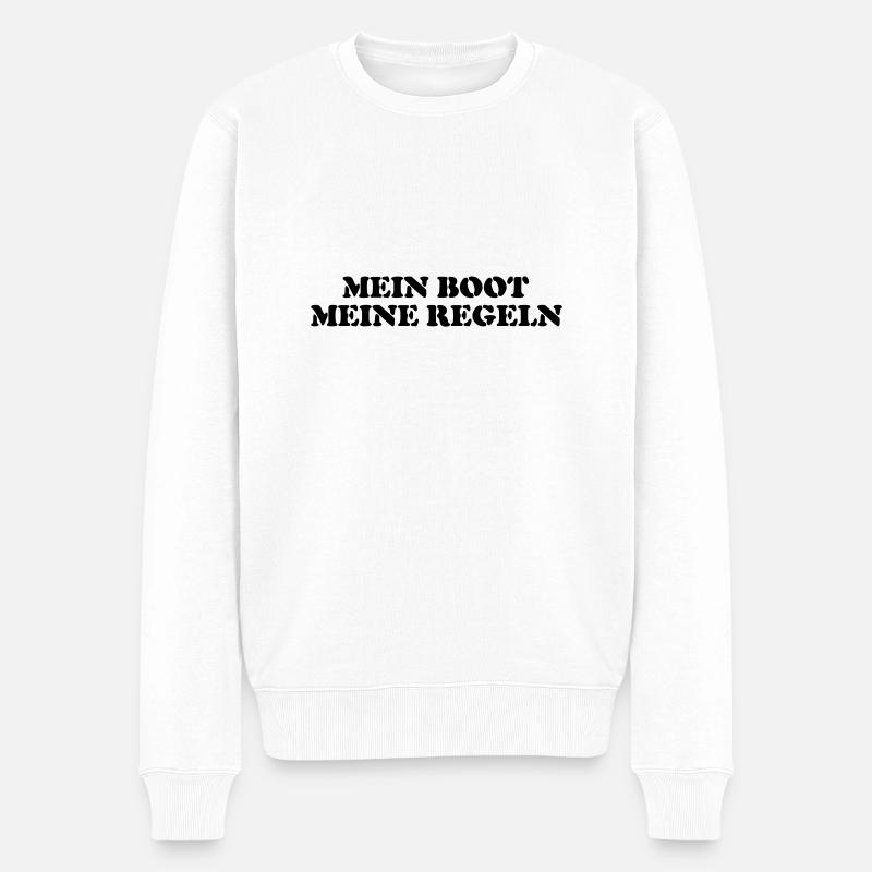 Mein boot meine regeln - Pull Premium bio Homme - blanc