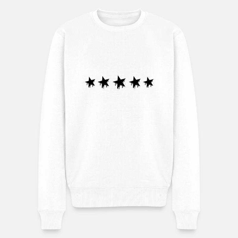Graffiti Stars - Pull Premium bio Homme - blanc
