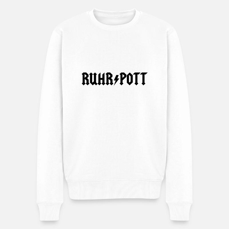 Ruhrpott - Männer Premium Bio Pullover - Weiß