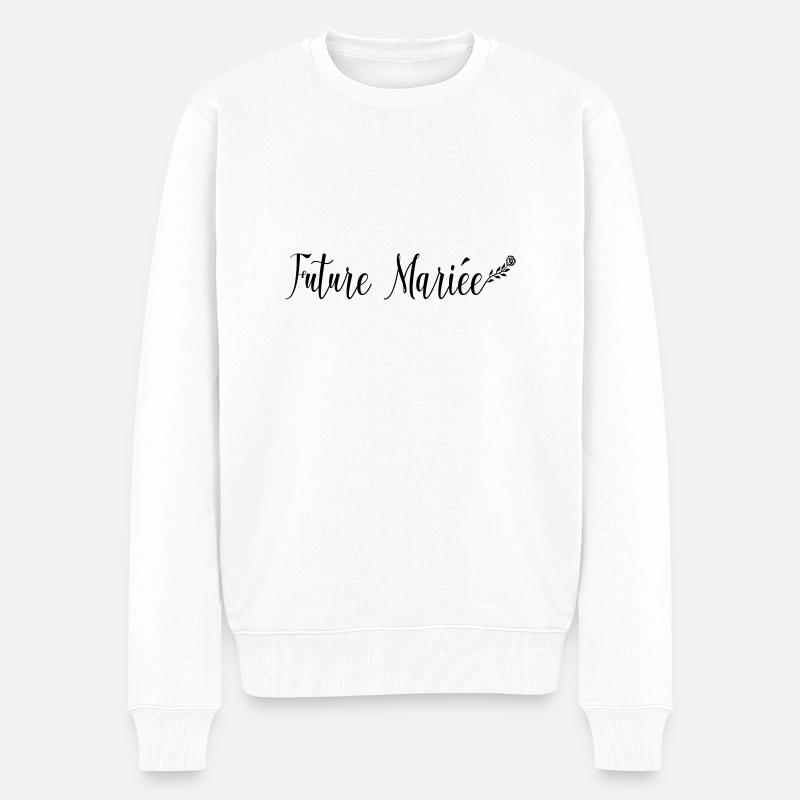 future_marie - Pull Premium bio Homme - blanc