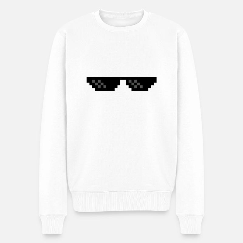 Lunettes - Pull Premium bio Homme - blanc