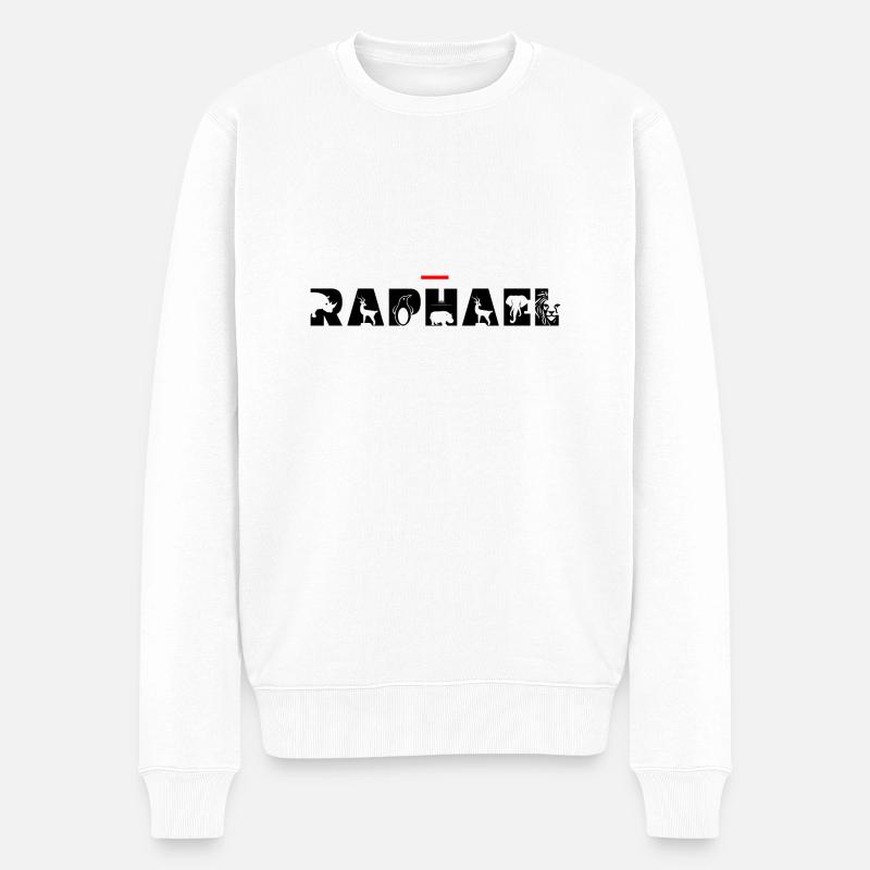 Raphaël - Männer Premium Bio Pullover - Weiß
