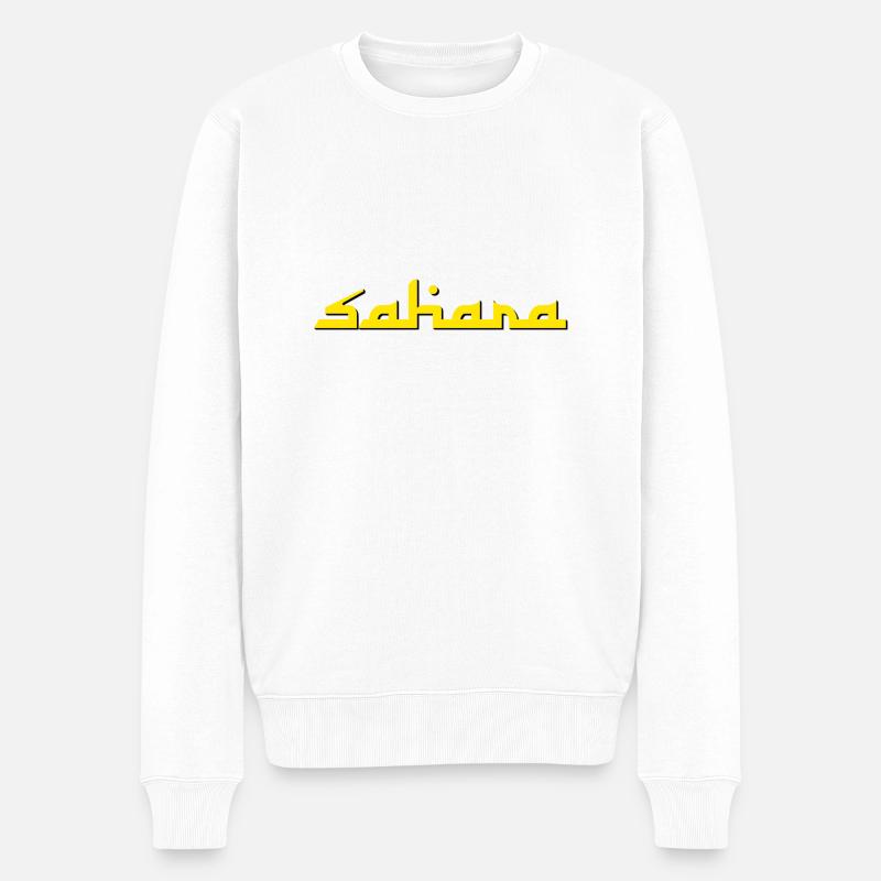 Sahara - Männer Premium Bio Pullover - Weiß