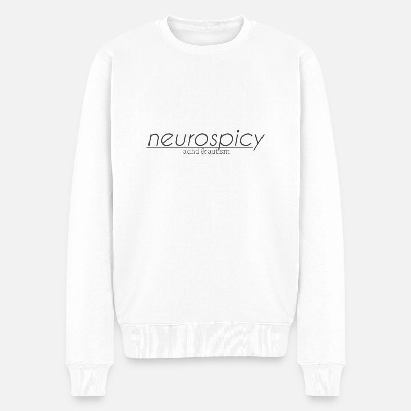 Neurospice | TDAH et autisme - Pull Premium bio Homme - blanc